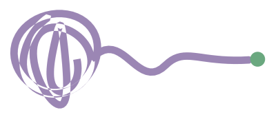 A tangled knot of thread loosening into a single straight line running away from it.